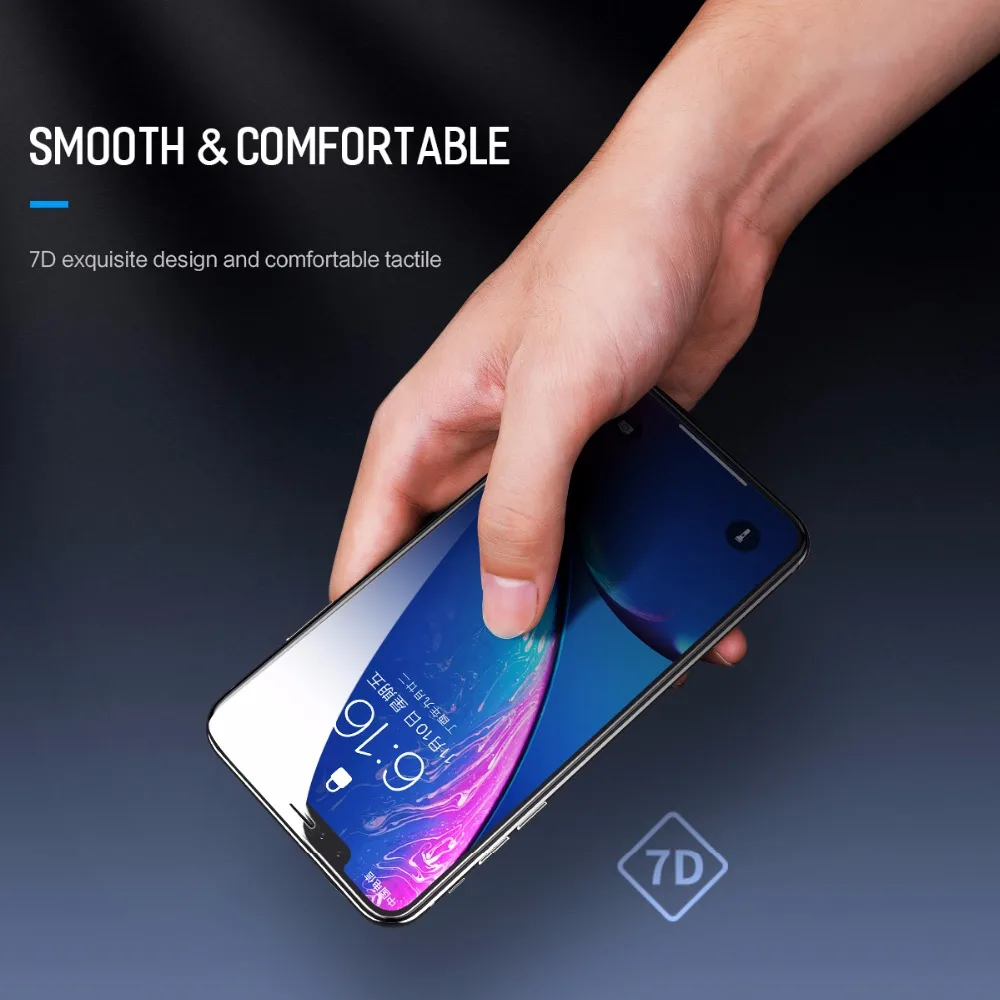 Rock 0,23 мм Защитная пленка для экрана из закаленного стекла для iPhone Xr защитная пленка из закаленного стекла зазор 49