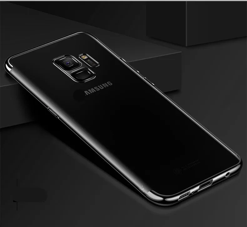 Black Полная защита покрытие мягкий чехол для samsung Galaxy J5 J7Pro J730 J5 J7 J510 J710 J4 Plus J8 J2 PRO J6 Coque чехол - Цвет: Black