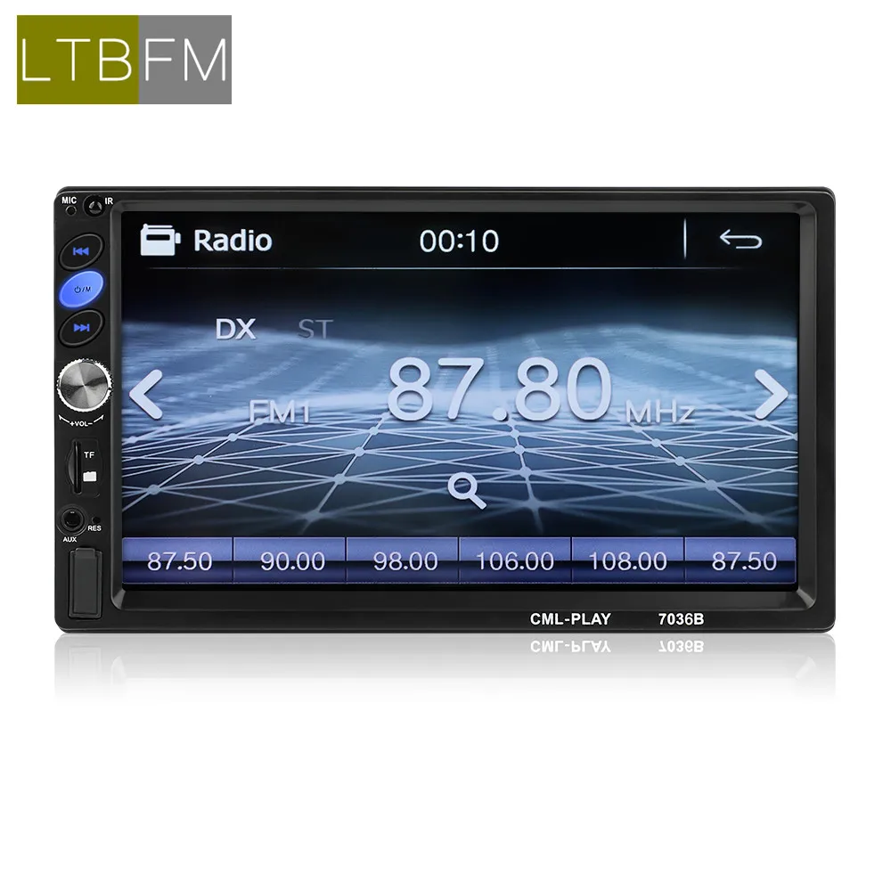 LTBFM Автомагнитола HD " сенсорный экран автомобиля стерео 2 Din Bluetooth FM ISO мощность SD USB Aux вход Mp5 плеер с камерой заднего вида