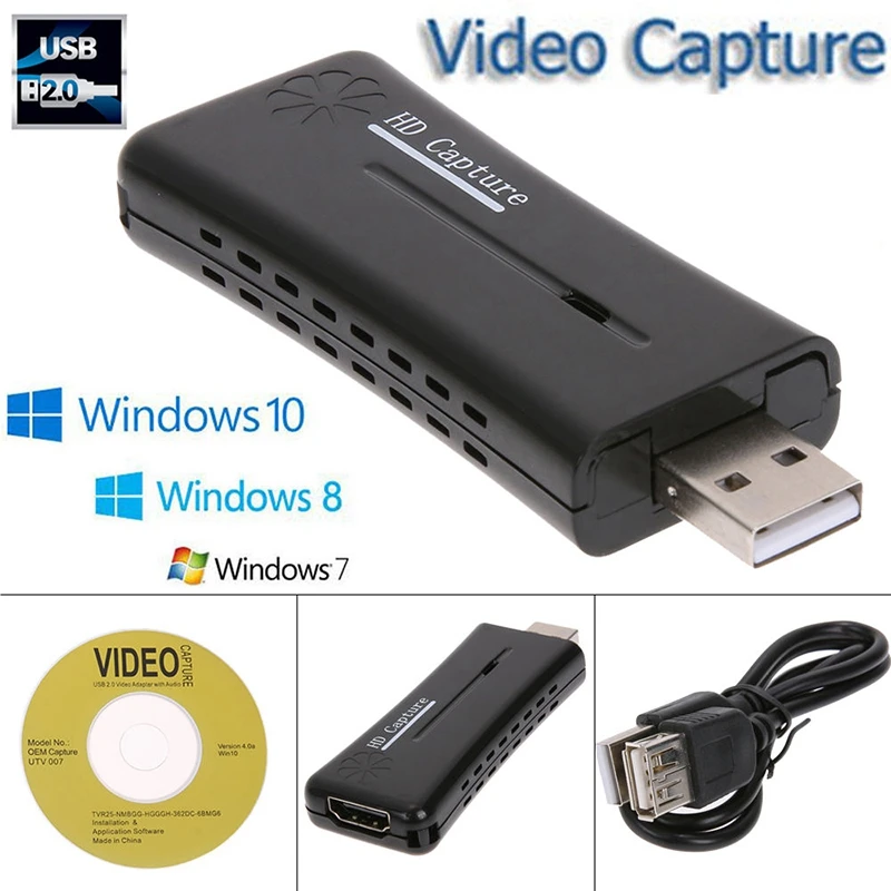 Мини порт высокого качества HD USB 2 0 HDMI Карта видеозахвата для компьютера|Карты