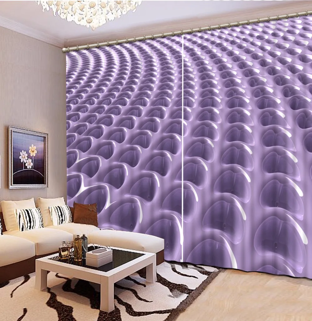 

3D Curtain Creative relief art Living room Curtains Modern Blackout Curtains For Window Blackout Curtains
