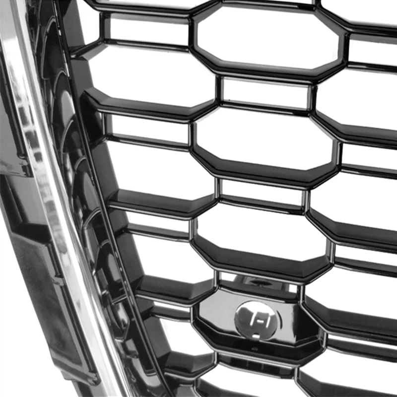 Черная рамка сотовая решетка ABS для A3 S3 RS3 17-19 Шестигранная сетка переднего бампера Sport Edition гоночная решетка с/без эмблемы