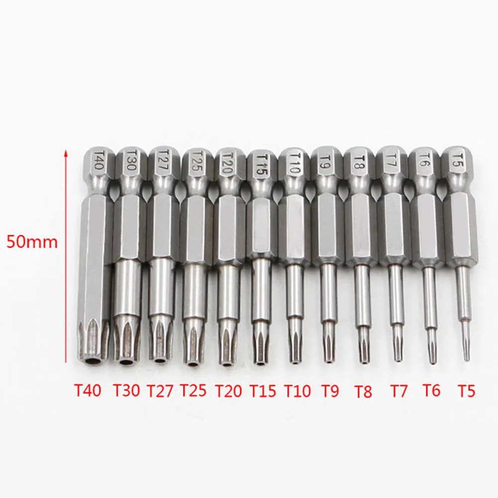 12 шт. Набор бит для отвертки 50 мм 6 35 мм|screwdriver bits set magnetic|torx screwdriver setscrewdriver bit |