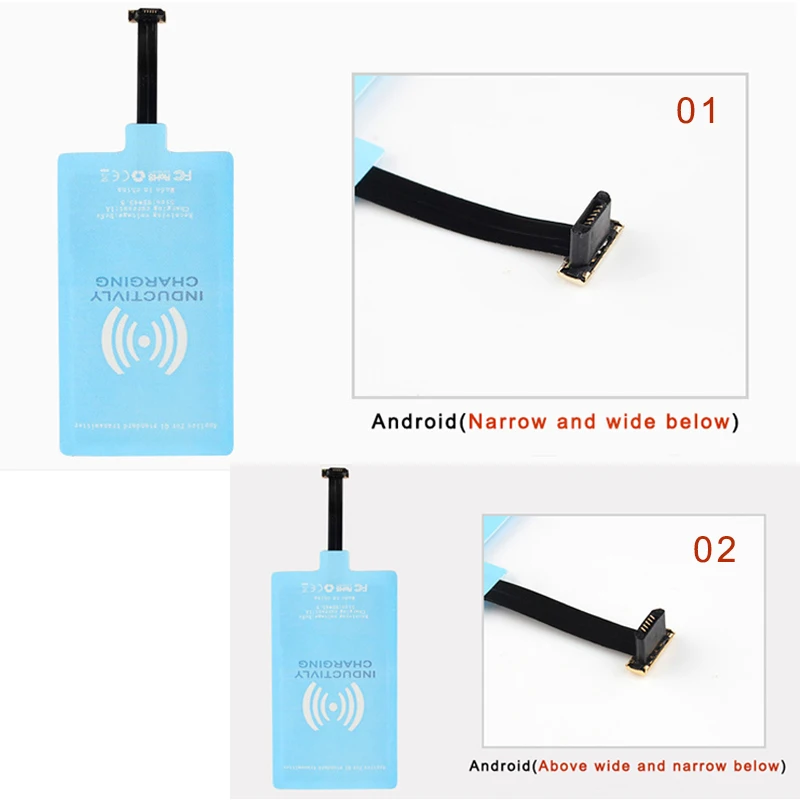 Беспроводной зарядный приемник Универсальный Android qi Micro USB Type-c Беспроводное