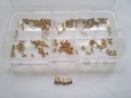 100 шт. M2 медные поперечные винты с потайной головкой болты плоской ассортимент