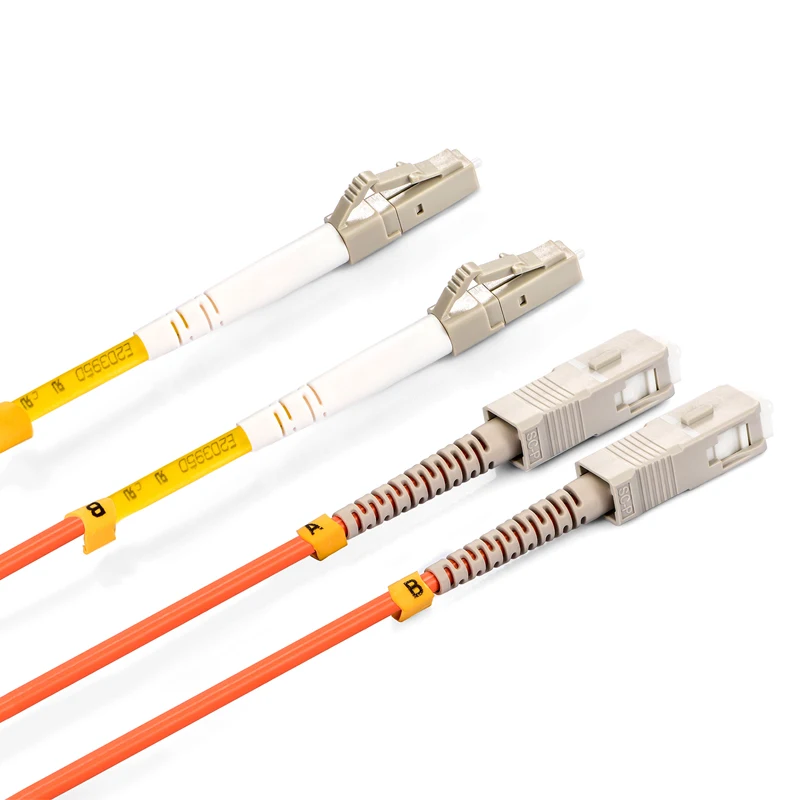 LC/UPC-SC/UPC оптоволоконный соединительный кабель OM1 62 5/125um многорежимный дуплексный