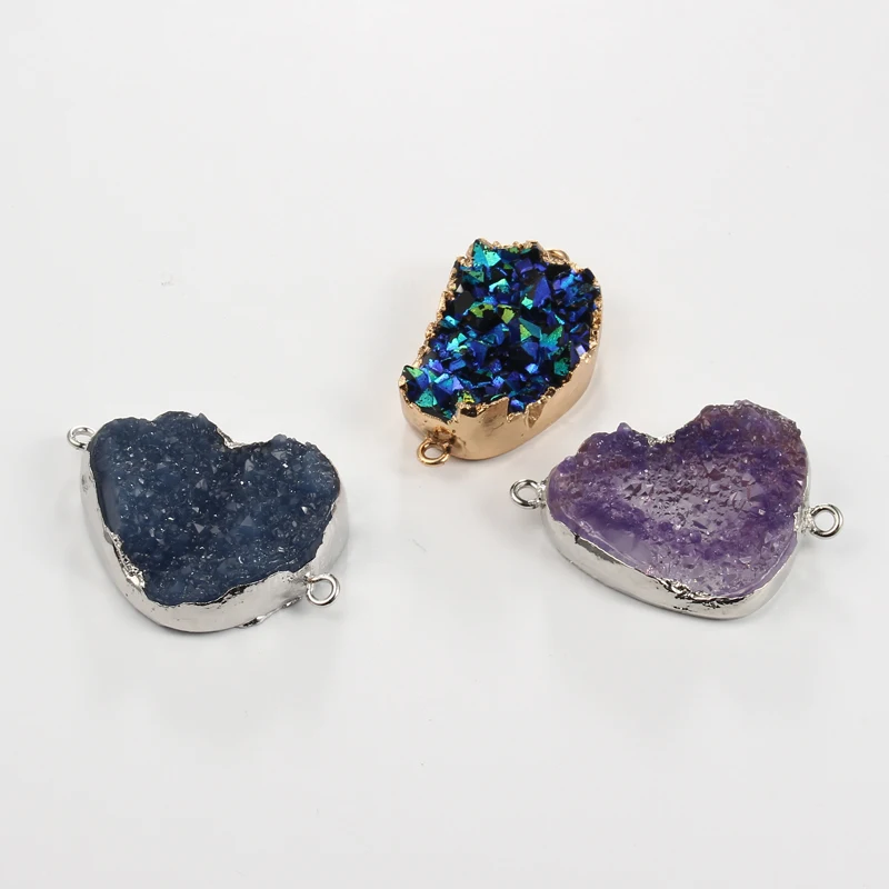1pc Irregular Resin Stone Earrings Connectors Pendants Drops Diy Making Fake Opal Druzy Necklace Handmade Jewelry Findings | Украшения и