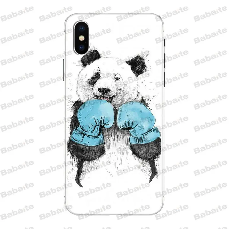 Babaite крутая панда новинка чехлы для телефона чехол iPhone X XS XR XSMax 6 6S 7 7plus 8 8Plus Xs 5 5s 5c