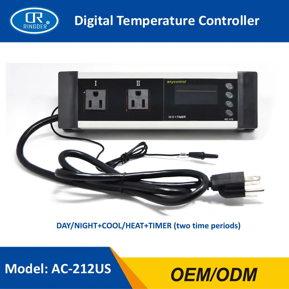 RINGDER цифровой термостат для рептилий с таймером регулятор температуры животных 0