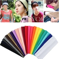 20pieceslot cotton elastic headbands for women 20 colors mixed wide headband free shipping