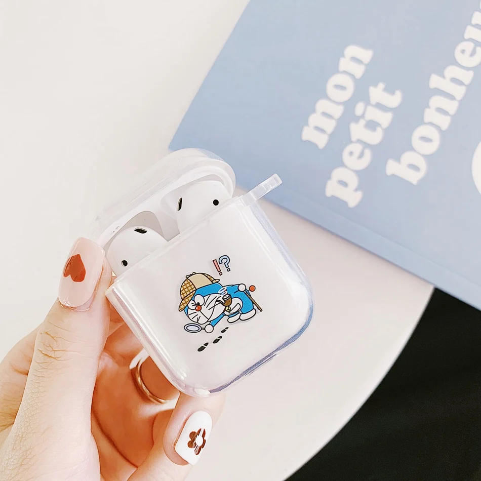 A40 Для Airpods 1:1 чехол TPU силиконовый прозрачный чехол для Airpods2 пылезащитный чехол s защитный Bluetooth беспроводной зарядки милый чехол - Цвет: A40