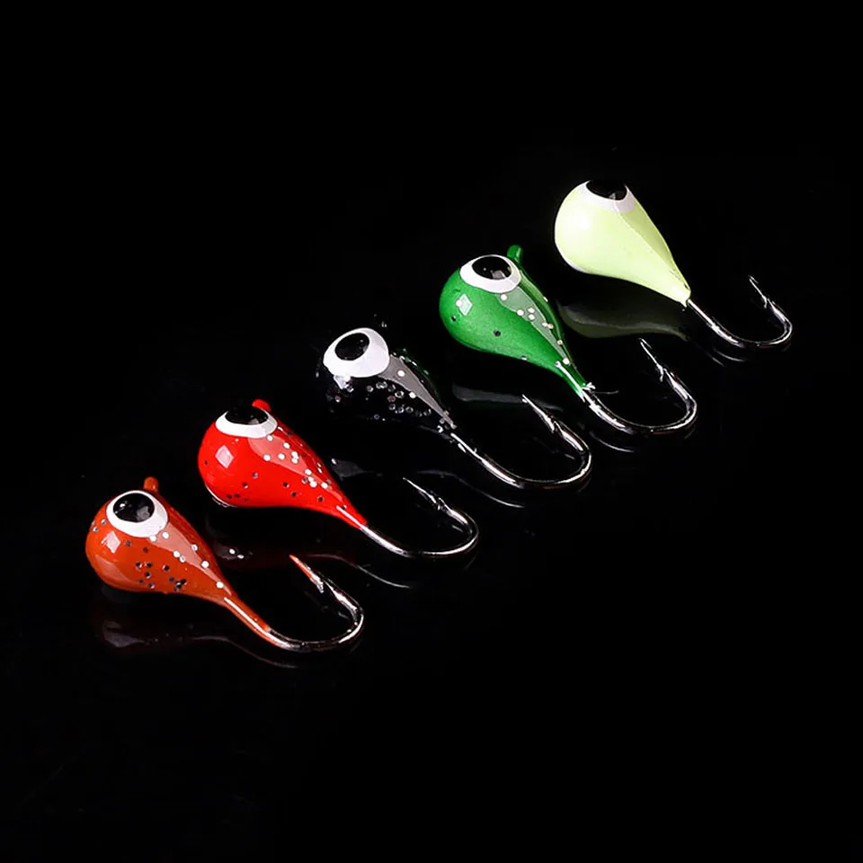 

WALK FISH приманка для зимней подледной рыбалки, 5 шт./лот, 19 мм, 2,1 Г, крючок с открытой мини-головой для джиггинга, приманка, рыболовные крючки, ис...