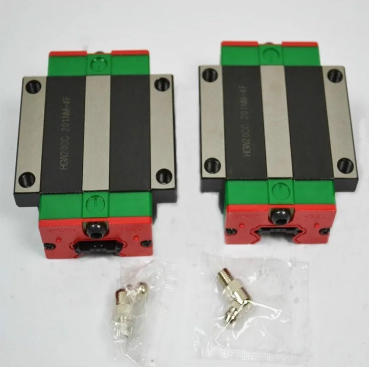 2 шт. 100% оригинальный Hiwin линейный рельс HGR15-L 1500 мм + 4 HGW15CA (HGW15CC) фланцевый блок