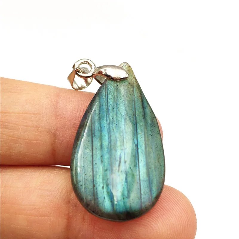 Подвеска из натурального Лабрадорита для женщин и мужчин лунный камень