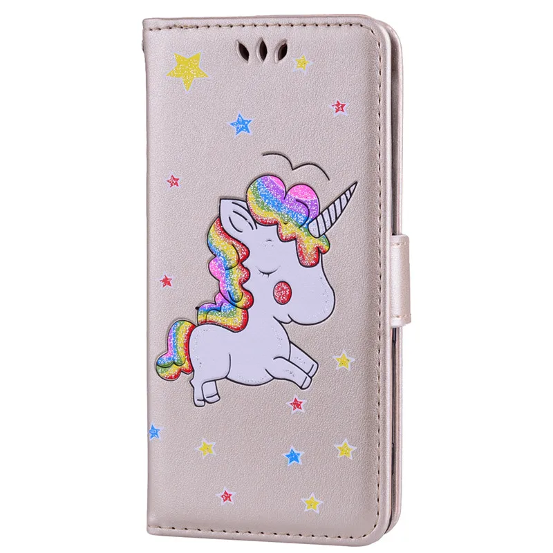 Чехол Wekays для sony Xperia X F5122 F5121/XA F3112 F3113/XZ F8331 кожаный+ ТПУ мягкий милый мультяшный чехол с единорогом