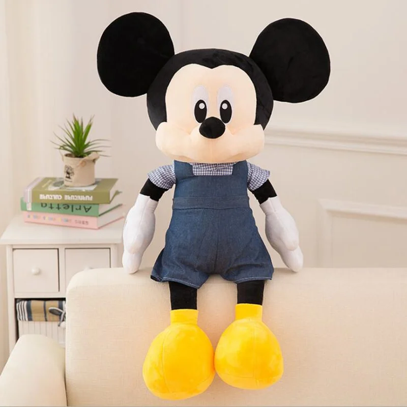 50CM mickey Disney горячая распродажа 50 см Высокое качество чучела Микки Маус и Минни плюшевые игрушки куклы подарки на свадьбу, день рождения для детей - Цвет: 50CM mickey