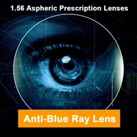1 56 anti blue ray single vision men and women optical lenses prescription vision correction lenses for digital devices