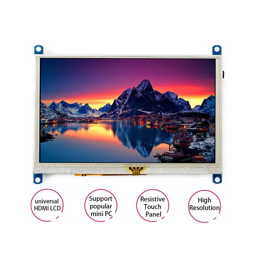 5inch 800x480 Resistive Touch Screen LCD HDMI interface support Raspberry Pi BB Black Banana Windows 10/8.1/8/7 | Компьютеры и офис