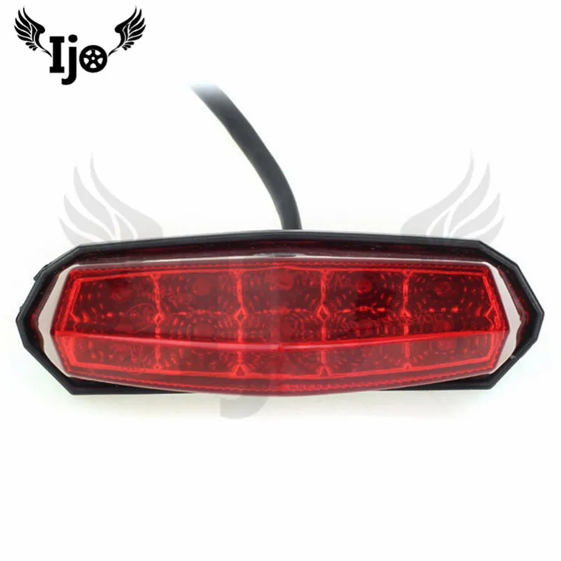 

red triangle lighting motorcycle tail light for honda suzuki yamaha Kawasaki parts motorbike brake light indicator blinker moto