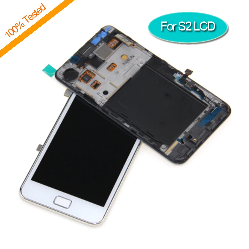 Для samsung Galaxy S2 I9100 I9105 ЖК дисплей с кодирующий преобразователь сенсорного экрана в