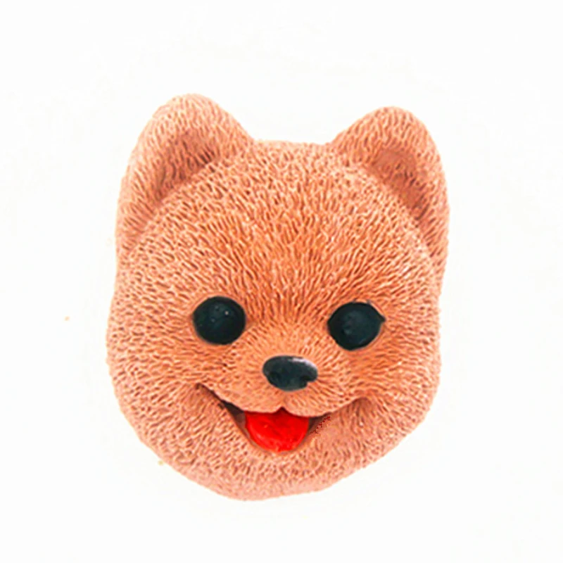 

Cute Mini Dog Silicone Mold Little Bear Soap Mould DIY Fondant Cake Form Candle Molds Aromatherapy Plaster Decoration Tool