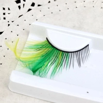 1 пара сценическое искусство форма перо накладные ресницы для женщин макияж