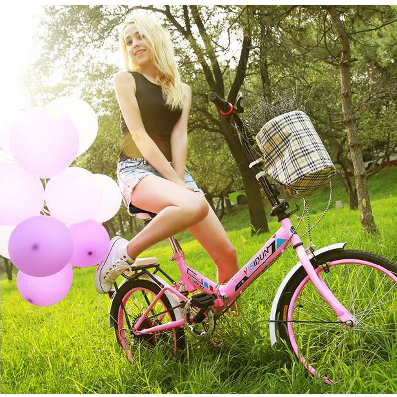 161002/Bike / shock absorber adult male and female student bike/20 inch bright variable speed folding bike | Спорт и развлечения
