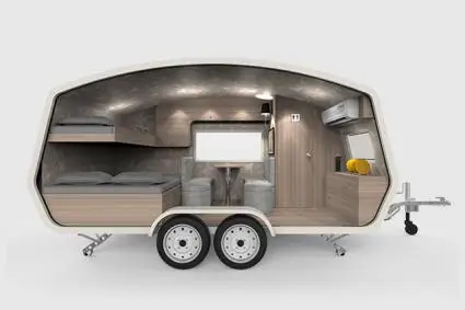 RL-F56 пищевой грузовик мобильный прицеп рекреационный автомобиль для продажи |