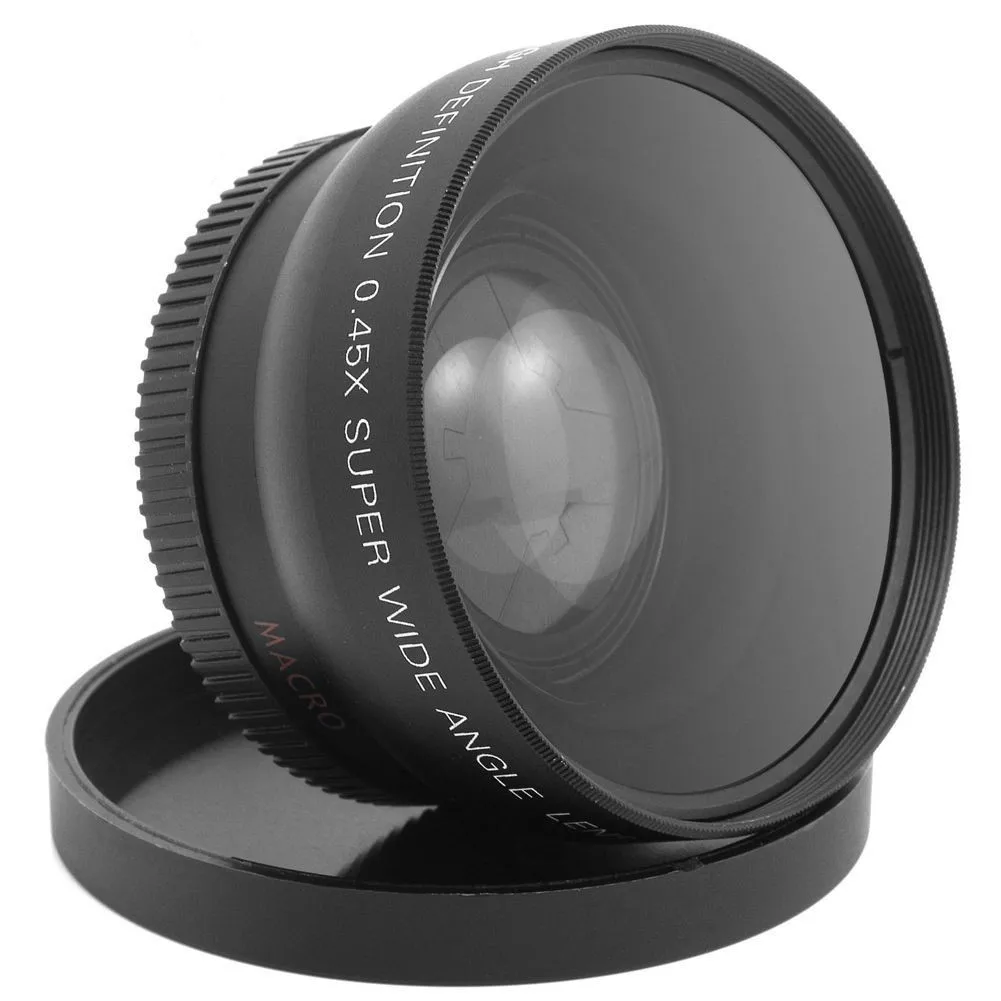 Универсальный 52 мм 0 45 x широкий угол макрообъектив для Nikon D3200 D3100 D5200 D5100