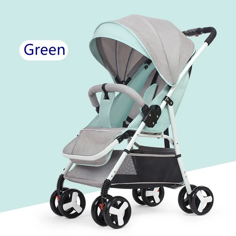 Light green 5,5 кг многофункциональная Мини легкая складная детская коляска складная коляска коляски(без налога)( из ЕС или Китая - Цвет: Light green