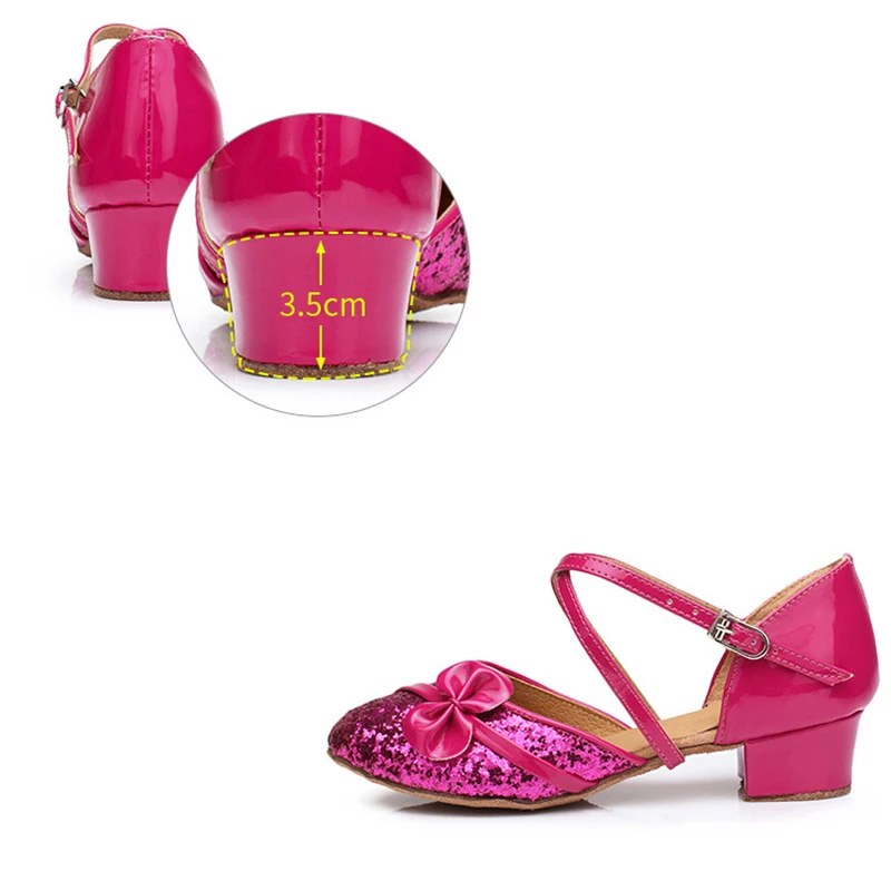 woman shoes latin girls glitter ballroom dance closed toe standard children women |