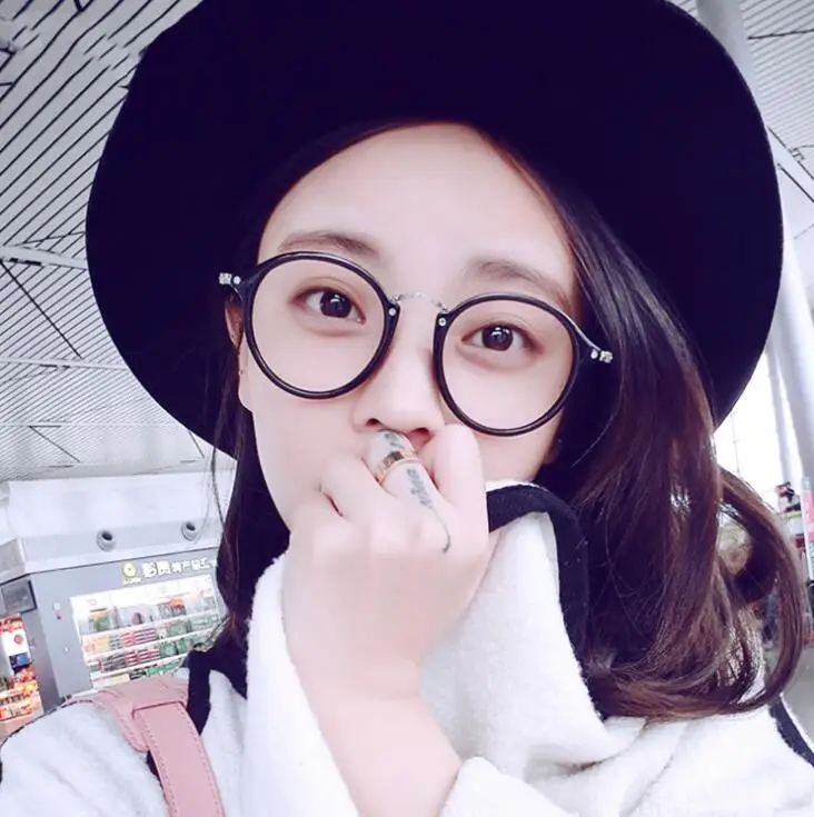 

blue light glasses frame computer glasses spectacles round transparent female women's eyeglasses frame 2021 Optical frames clear
