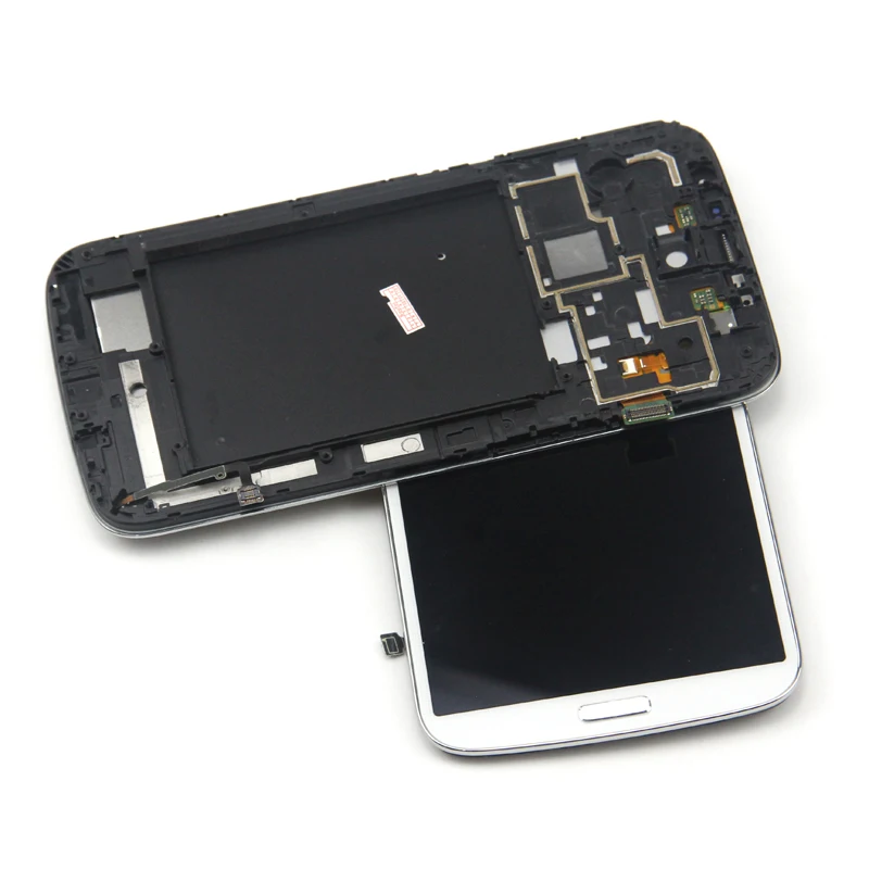 Супер AMOLED для SAMSUNG Galaxy Mega 6 3 i9200 i9205 сенсорный экран дигитайзер Рамка в сборе ЖК