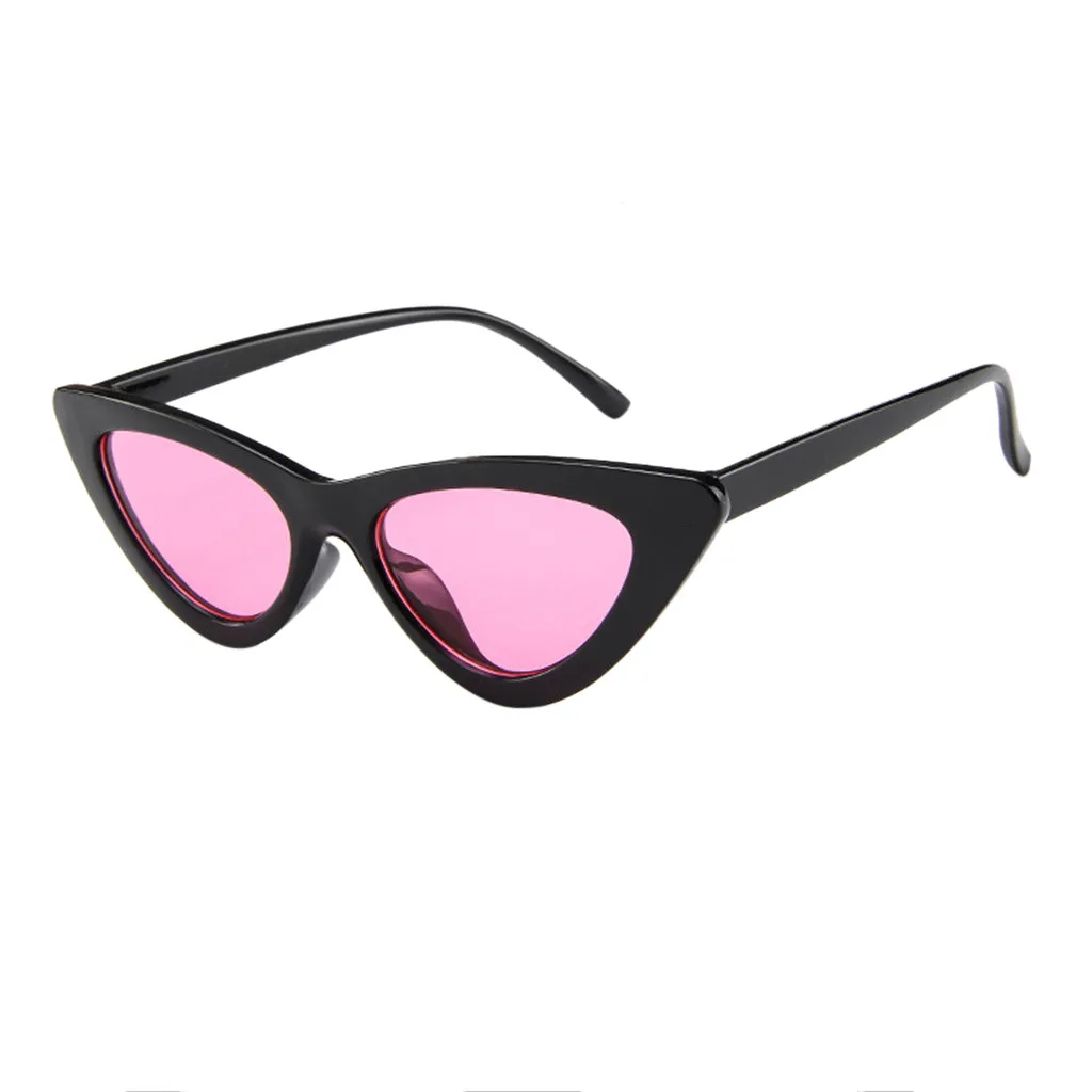 A Sunglassese женские винтажные Ретро треугольные cateye очки feminino Солнцезащитные очки женские очки солнцезащитные очки для женщин - Цвет оправы: A