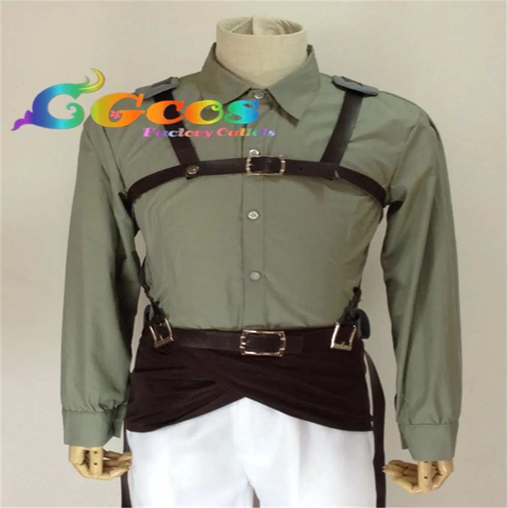 CGCOS Бесплатная доставка Косплэй костюм атака на Титанов Shingeki нет Kyojin Жан Кирстейн