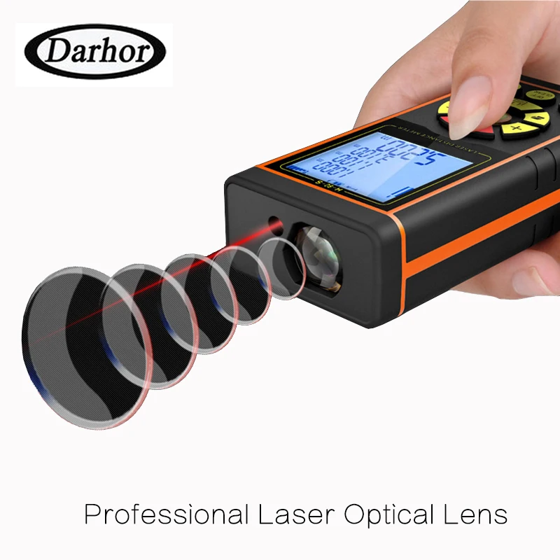 Darhor 40 60 80 100 м лазерный дальномер Портативный Дальномеры Lazer для сборки 20 групп