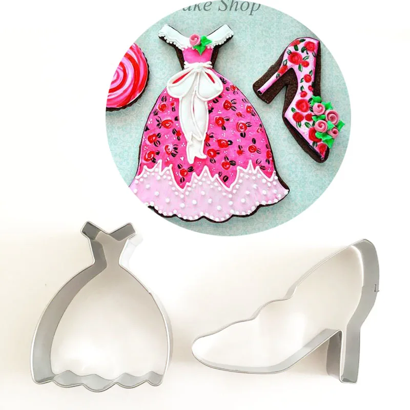 Коктейльная обувь на высоком каблуке 2 шт. Кондитерская форма для выпечки
