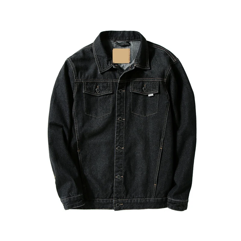

2018 Autumn and Winter Large size Denim jacket Men's Fashion Loose Denim Shirt Denim jacket More size S-5XL 6XL