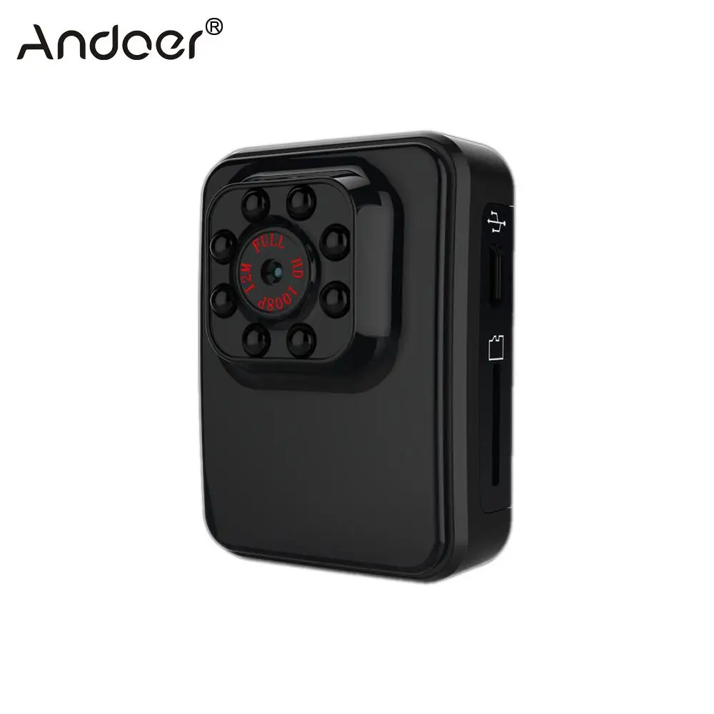 Портативная экшн камера R3 HD 1080P мини для автомобиля и дома видеокамера ночного