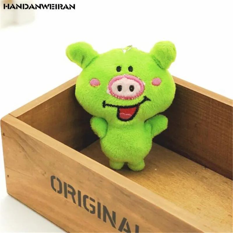 HANDANWEIRAN 1 шт. лучшие продажи милый смайлик свинья плюшевая игрушка подвеска