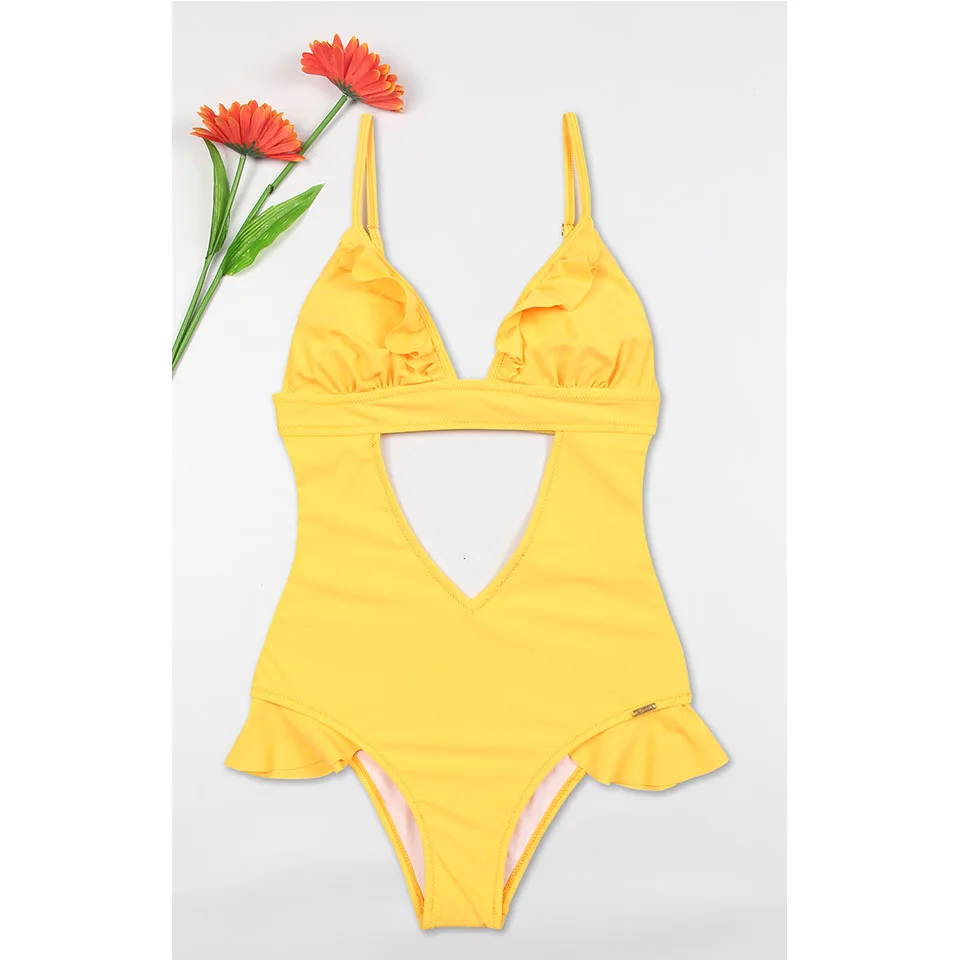 Женский купальник с открытой спиной SAMEGAME сексуальный цельный монокини XL 2019 |