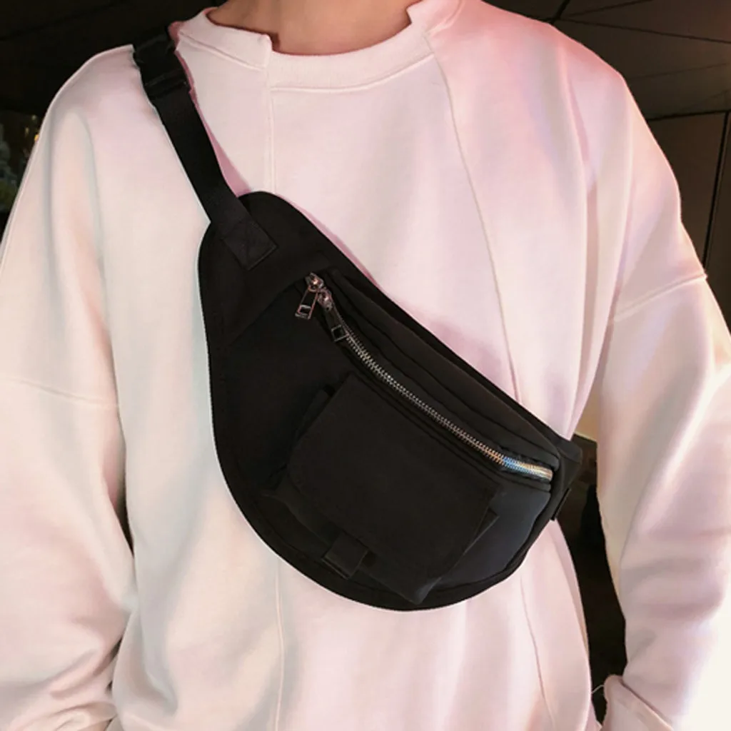 Поясная Сумка унисекс спортивные карманы для студентов Спортивная Холщовая бега