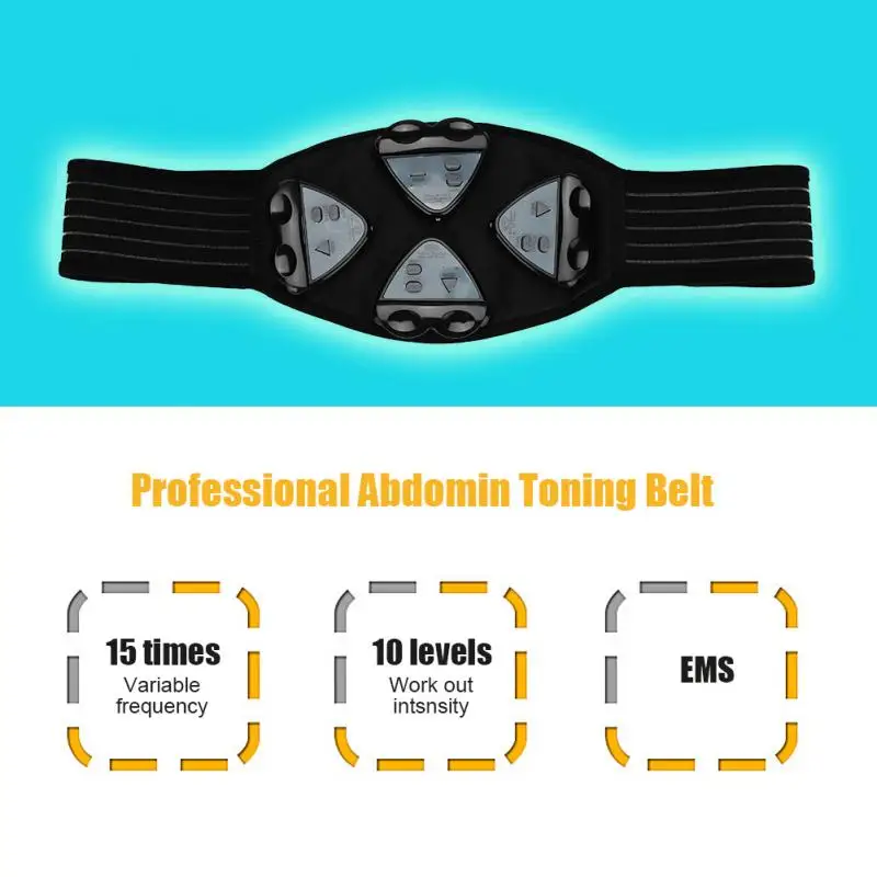 Умный EMS Abs стимулятор для укрепления мышц, фитнес-тренажер для тела и брюшной руки, 4 контроллера Abs, пояс для тренировки мышц