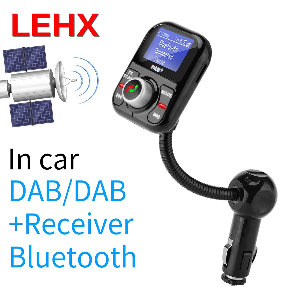 Lehx Car DAB цифровое радио в автомобиле с fm передатчиком ЖК дисплей Bluetooth Handsfree Kit