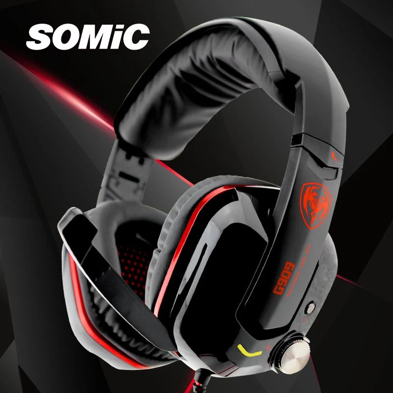 Игровые наушники Somic G909 7 1 с эффектом объемного звучания вибрацией басами USB