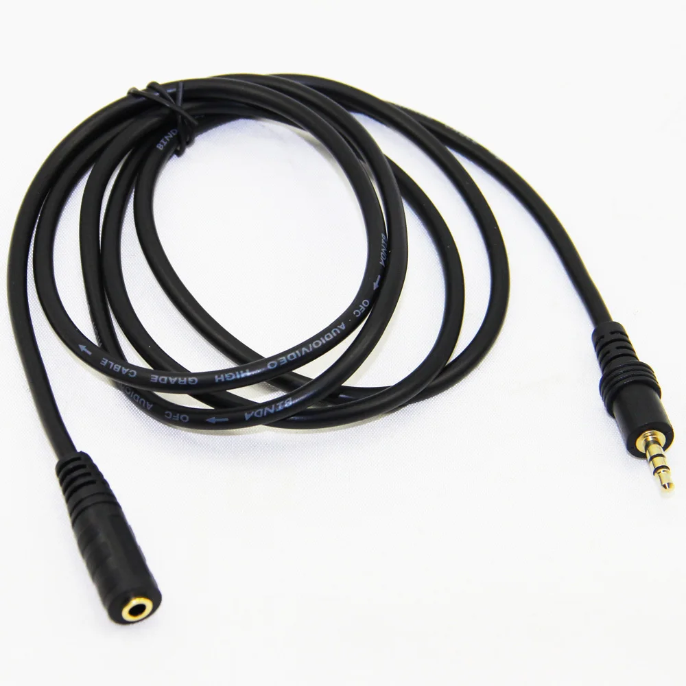 Позолоченный 3 5 мм аудио удлинитель kabel папа к женскому M/F кабель для наушников