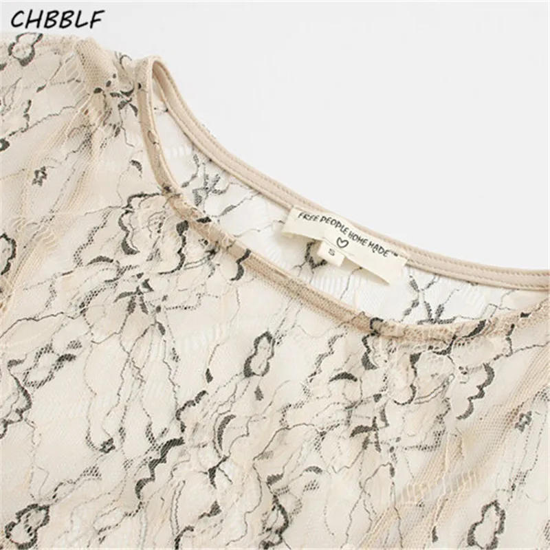 Женское кружевное платье CHBBLF длинное Повседневное из двух предметов с о вырезом