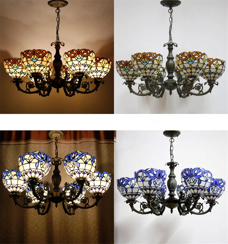 Фумат витражная Подвесная лампа античные подвесные светильники Горячая изгиб