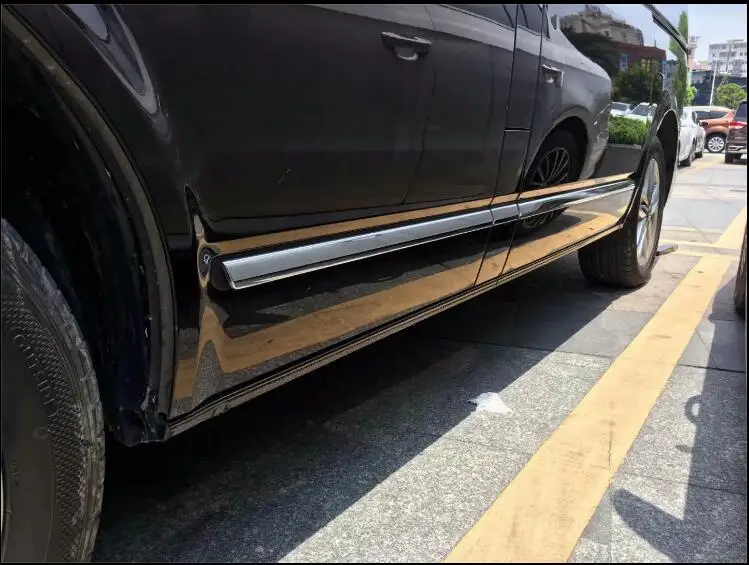 6 шт ABS Chrome автомобилей Боковая дверь кузова протектор рельефная Накладка для отделки для VW Transporter T6 Caravelle EMS