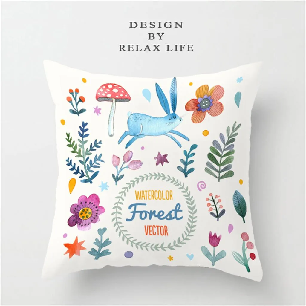 Чехол для подушки Ouneed мягкая подушка с принтом пасхального кролика чехол кровати